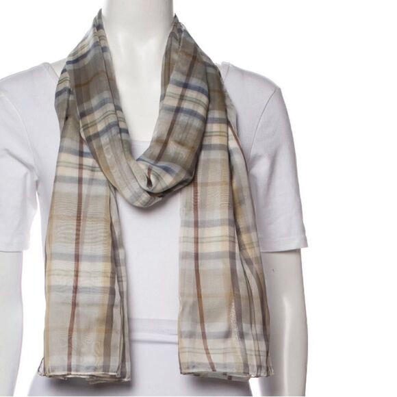 NWT DOLCE & GABBANA 100% SILK SCARF 🤎 - Picture 4 of 7